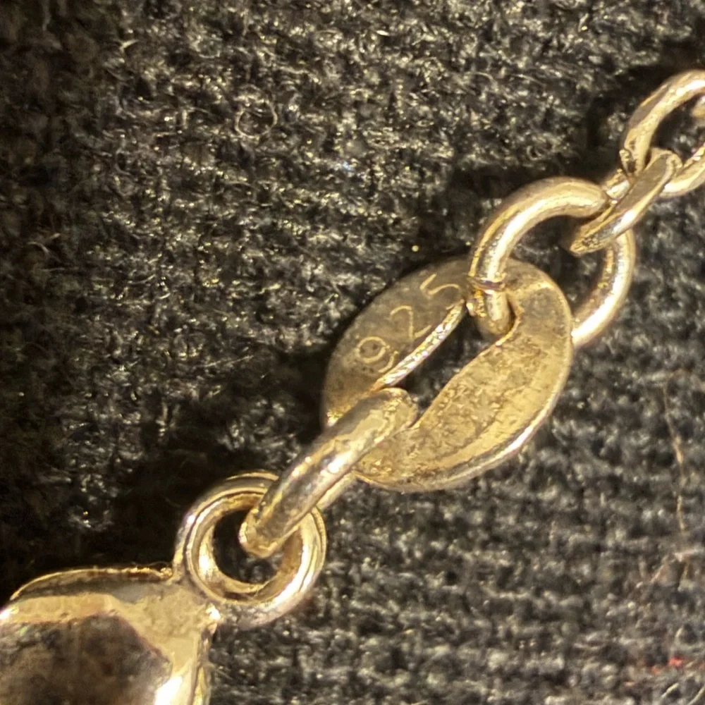 Sterling Silver Leaf Filigree Pendant Necklace